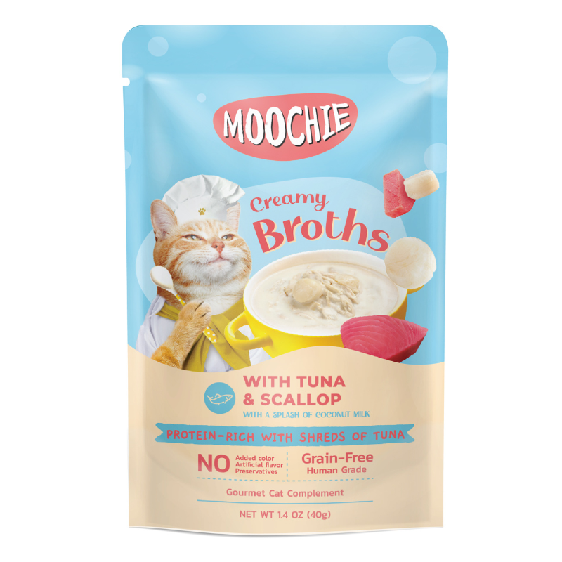 Moochie Creamy Broth with Tuna & Scallop - 40g