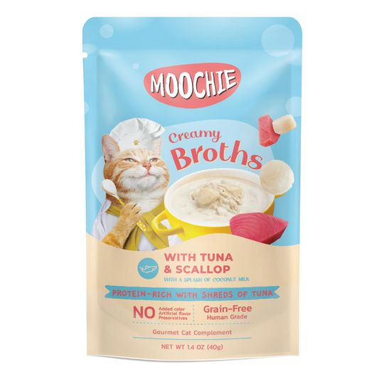 Moochie Creamy Broth with Tuna & Scallop - 40g