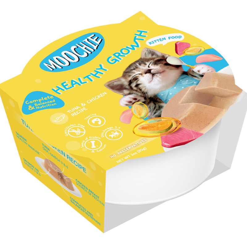 Moochie Healthy Growth Kitten Tuna & Chicken Mousse - 85g