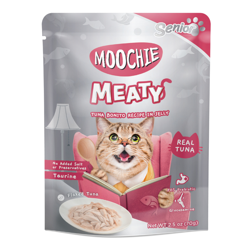 Moochie Meaty Tuna Bonito Recipe in Jelly - 70g