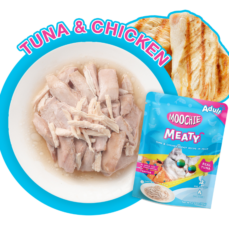 Moochie Meaty Tuna & Chicken Breast Recipe in Jelly - 70g