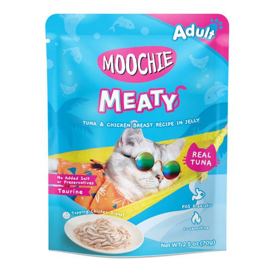 Moochie Meaty Tuna & Chicken Breast Recipe in Jelly - 70g