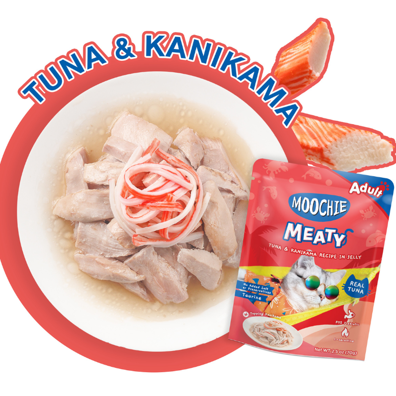 Moochie Meaty Tuna & Kanikama Recipe in Jelly - 70g