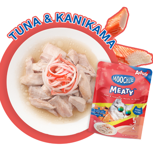 Moochie Meaty Tuna & Kanikama Recipe in Jelly - 70g