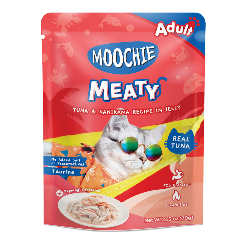 Moochie Meaty Tuna & Kanikama Recipe in Jelly - 70g
