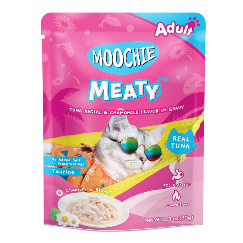 Moochie Meaty Tuna Recipe & Chamomile Flavor in Gravy - 70g