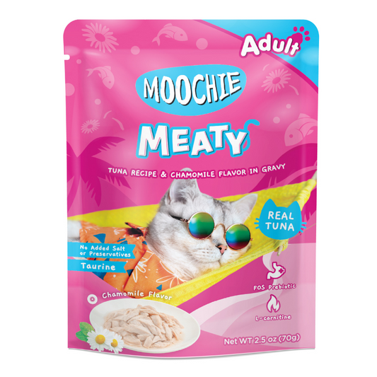 Moochie Meaty Tuna Recipe & Chamomile Flavor in Gravy - 70g