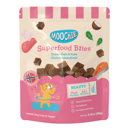 Moochie Ocean Fish & Kale Superfood Bites - 80g
