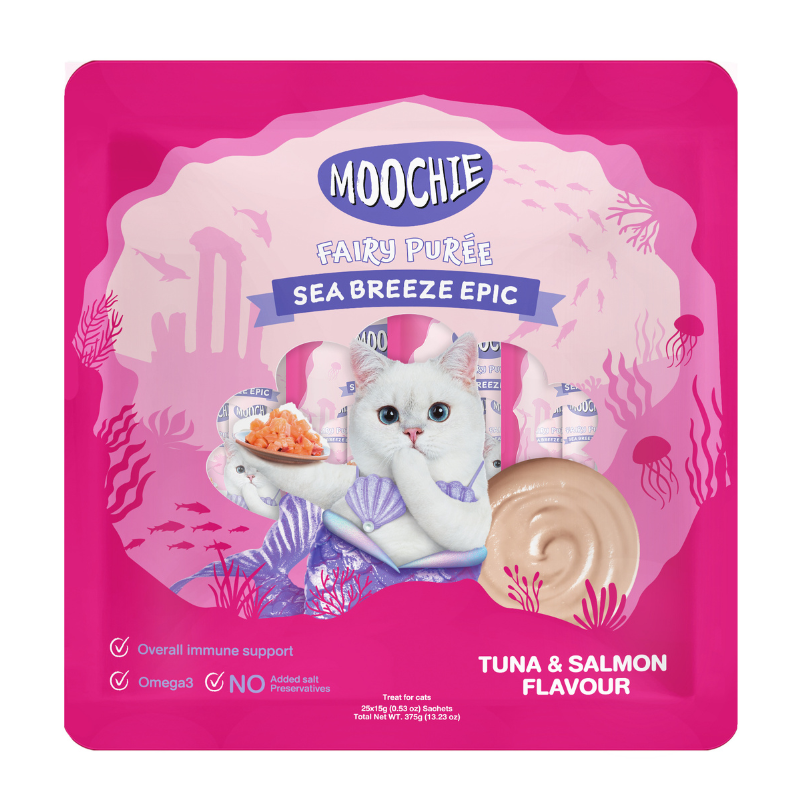 Moochie Tuna & Salmon Fairy Purée [2 Sizes]