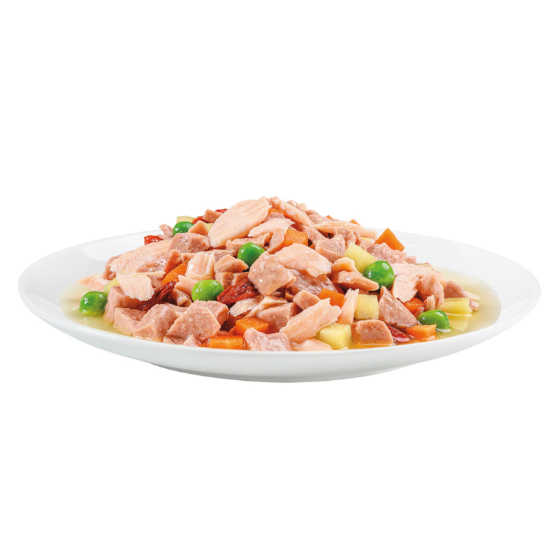 Moochie Beauty Skin & Coat Salmon with Carrot, Sweet Potato, Green Pea & Coconut Oil - 85g