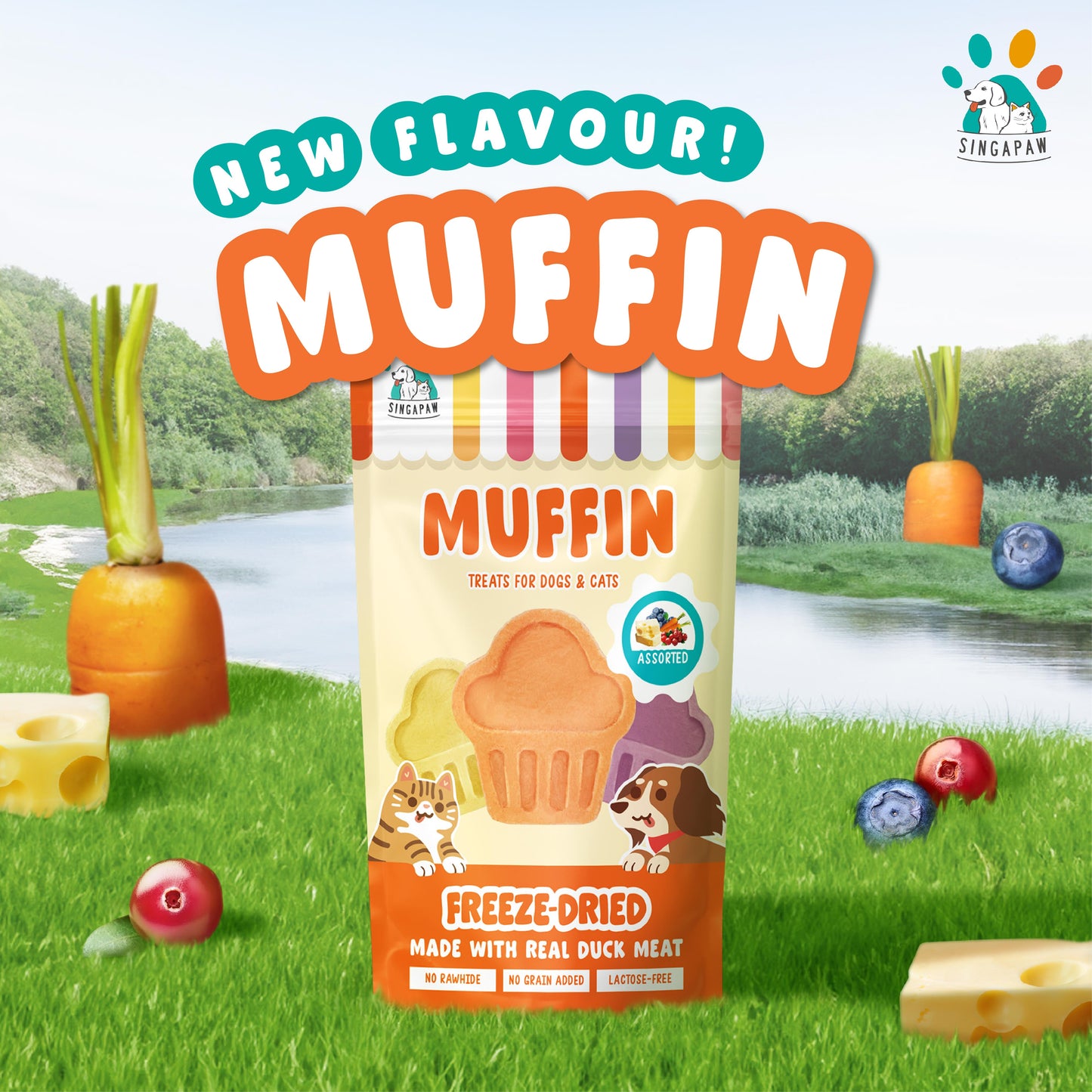 SingAPaw Freeze-Dried MuffinAssorted