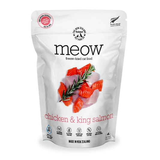NZ Natural MEOW Freeze Dried Raw Chicken & King Salmon Cat Food - 280g