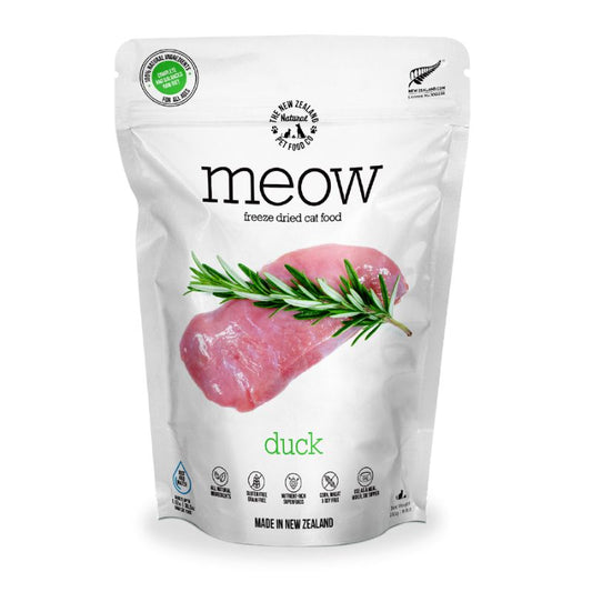 NZ Natural MEOW Freeze Dried Raw Duck Cat Food - 280g