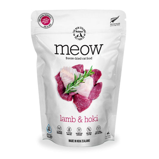 NZ Natural MEOW Freeze Dried Raw Lamb & Hoki Cat Food - 280g
