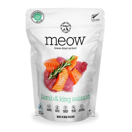 NZ Natural MEOW Freeze Dried Raw Lamb & King Salmon Cat Food - 280g