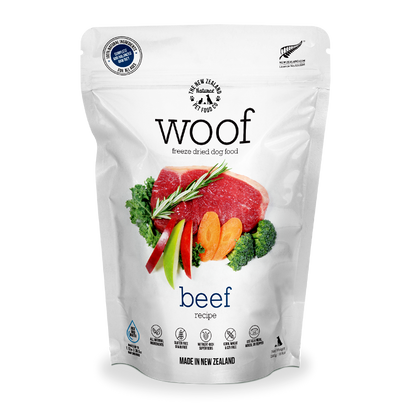 NZ Natural WOOF Freeze Dried Raw Beef Dog Food [2 Sizes]