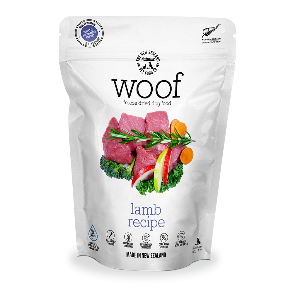 NZ Natural WOOF Freeze Dried Raw Lamb Dog Food [2 Sizes]