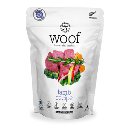 NZ Natural WOOF Freeze Dried Raw Lamb Dog Food [2 Sizes]