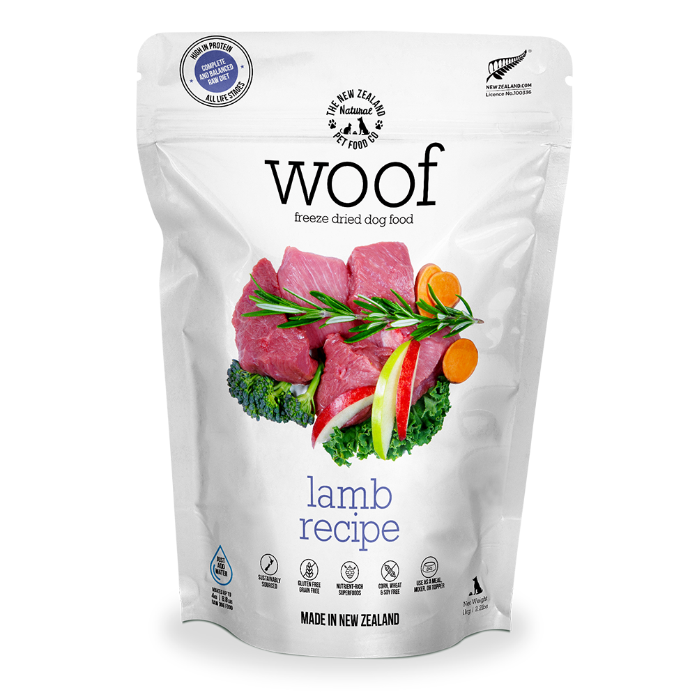 NZ Natural WOOF Freeze Dried Raw Lamb Dog Food [2 Sizes]