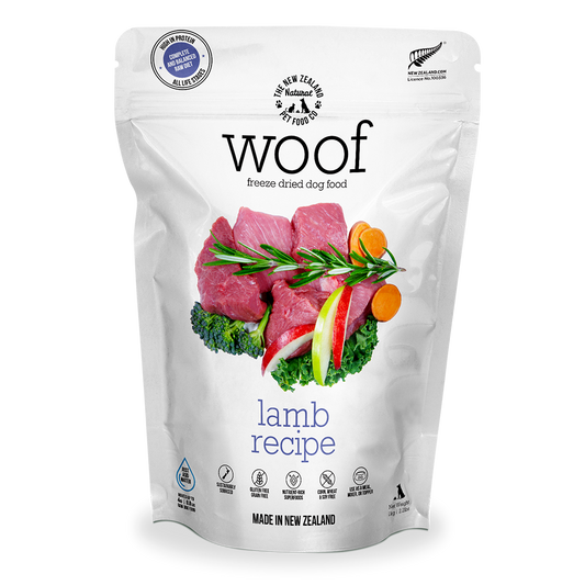 NZ Natural WOOF Freeze Dried Raw Lamb Dog Food [2 Sizes]
