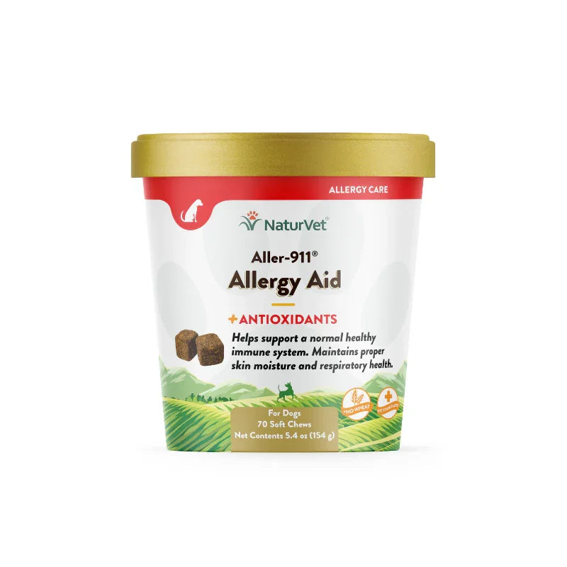 NaturVet Aller-911® Allergy Aid Soft Chews Supplement For Dogs - 70ct