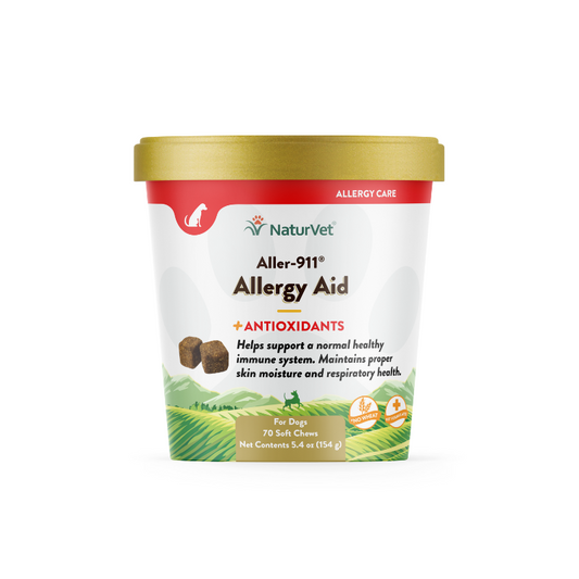 NaturVet Aller-911® Allergy Aid Soft Chews Supplement For Dogs - 70ct