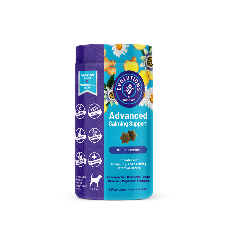 NaturVet Evolutions Advanced Calming Support Soft Chews For Dogs - 90ct