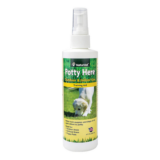NaturVet Potty Here Training Aid Spray For Dogs - 8fl.oz