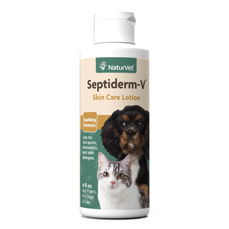 NaturVet Septiderm-V® Skin Care Lotion For Dogs & Cats - 4fl.oz