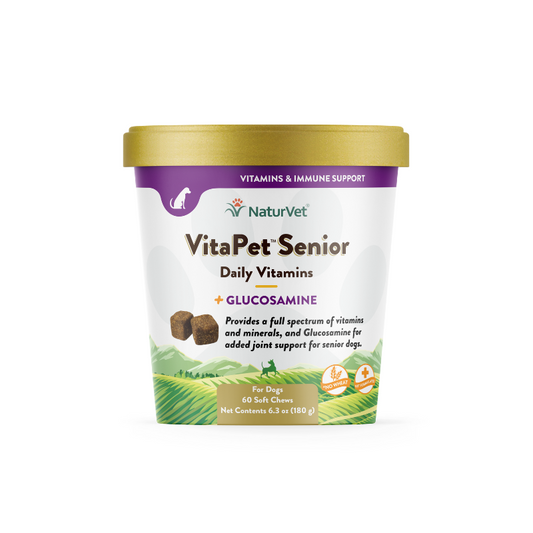 NaturVet VitaPet™ Senior Daily Vitamins Soft Chews For Dogs - 60ct