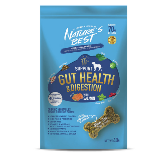Nature’s Best Gut Health & Digestion Salmon Functional Snack For Dogs - 40g