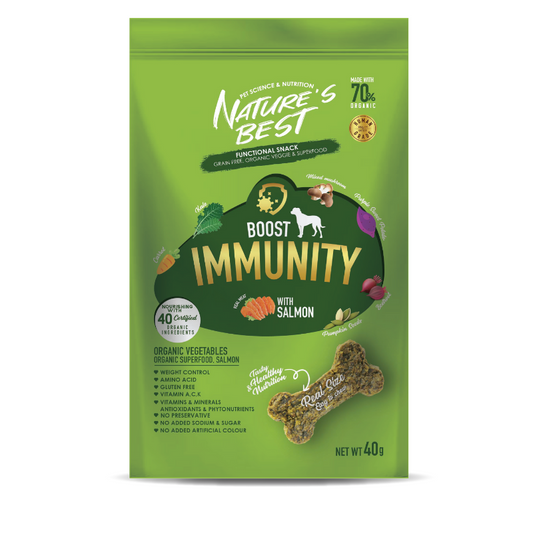 Nature’s Best Boost Immunity Salmon Functional Snack For Dogs - 40g