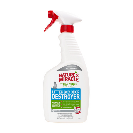 Nature’s Miracle Litter Box Odor Destroyer Unscented - 24oz
