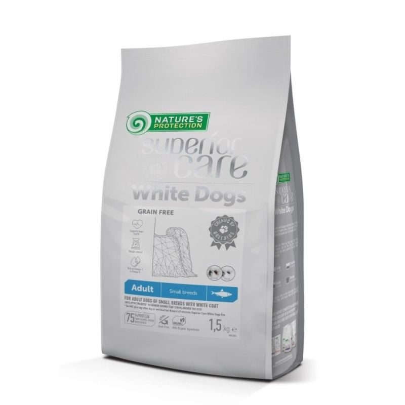 Nature's Protection Superior Care White Dogs Herring Small Breed Dog - 1.5kg