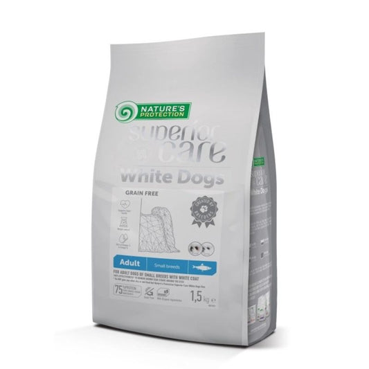 Nature's Protection Superior Care White Dogs Herring Small Breed Dog - 1.5kg