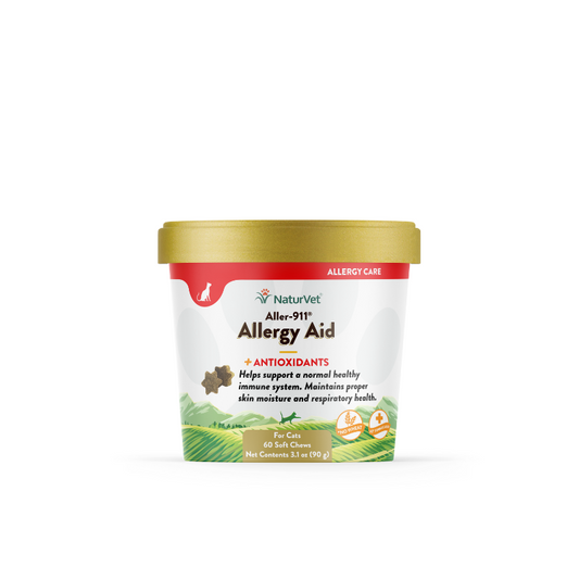 Naturvet Aller 911 Cat Allergy Aid Plus Antioxidants Soft Chews - 60ct