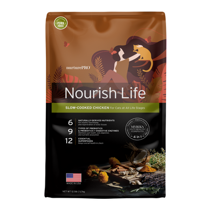 Nurture Pro Nourish Life Chicken Kitten & Adult Dry Cat Food [2 Sizes]
