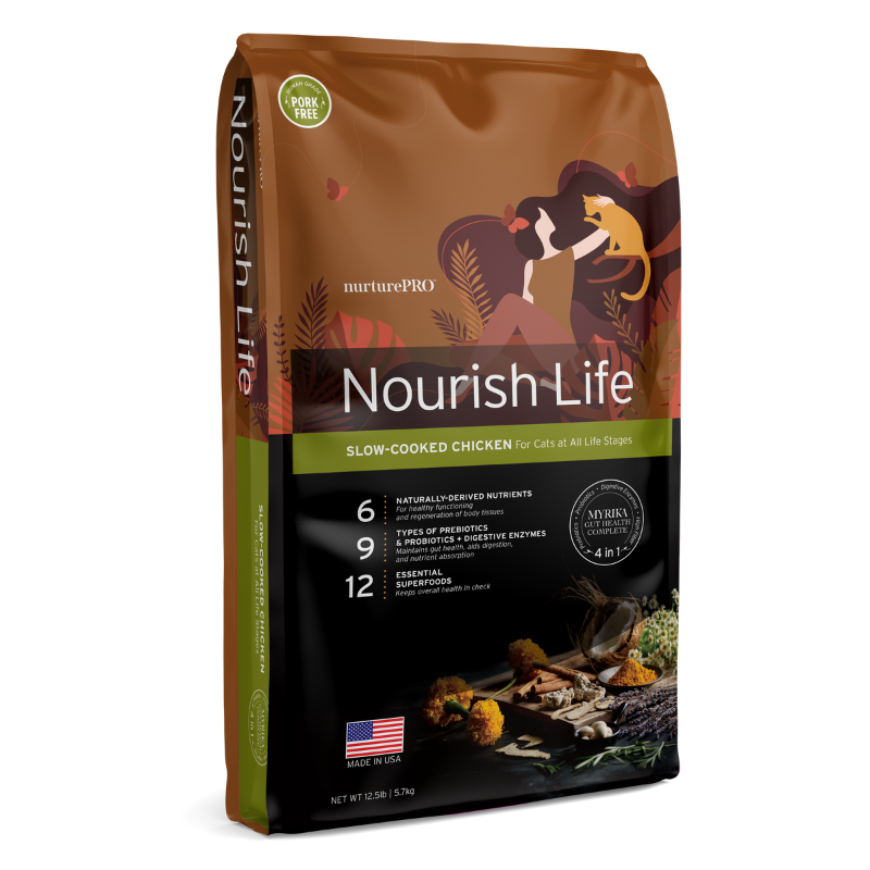 Nurture Pro Nourish Life Chicken Kitten & Adult Dry Cat Food [2 Sizes]
