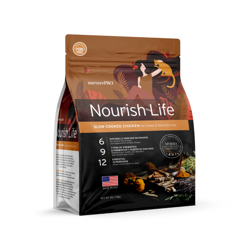 Nurture Pro Nourish Life Chicken Mature 7+ Formula Dry Cat Food [2 Sizes]