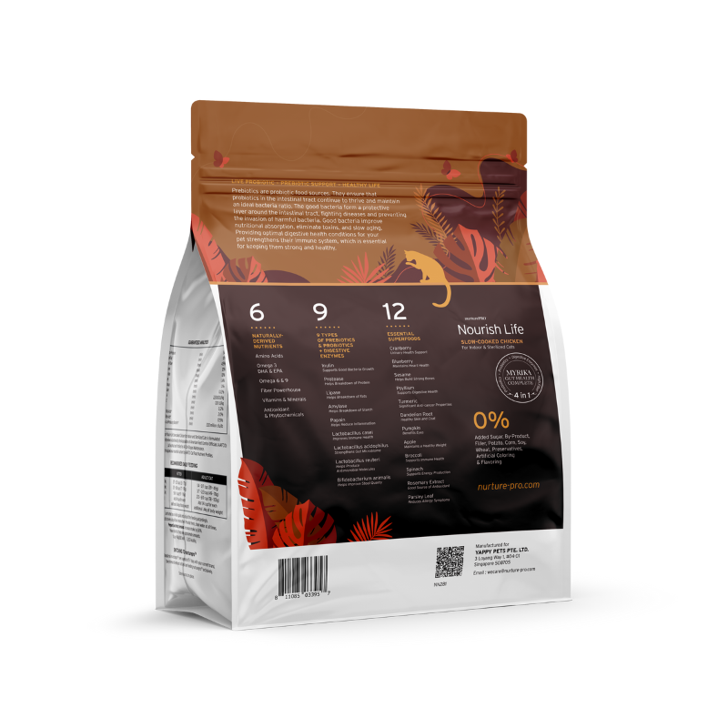 Nurture Pro Nourish Life Chicken Mature 7+ Formula Dry Cat Food [2 Sizes]