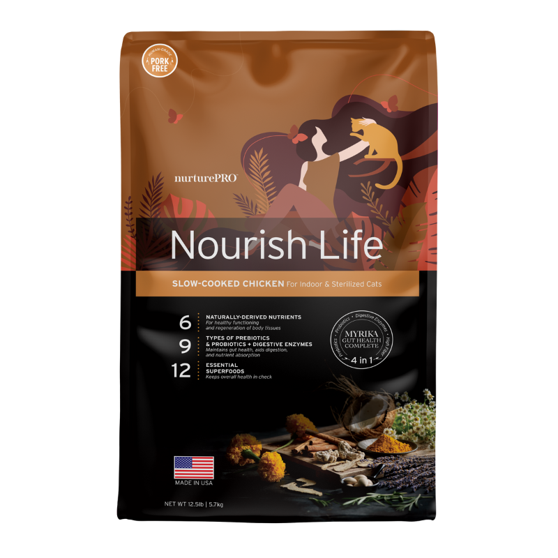 Nurture Pro Nourish Life Chicken Mature 7+ Formula Dry Cat Food [2 Sizes]