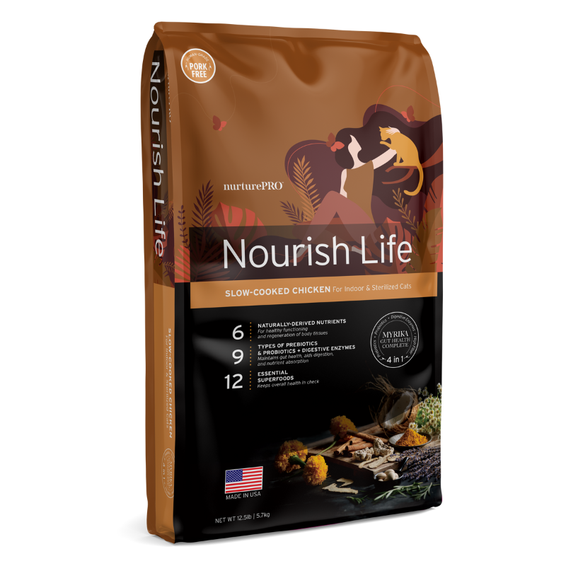 Nurture Pro Nourish Life Chicken Mature 7+ Formula Dry Cat Food [2 Sizes]