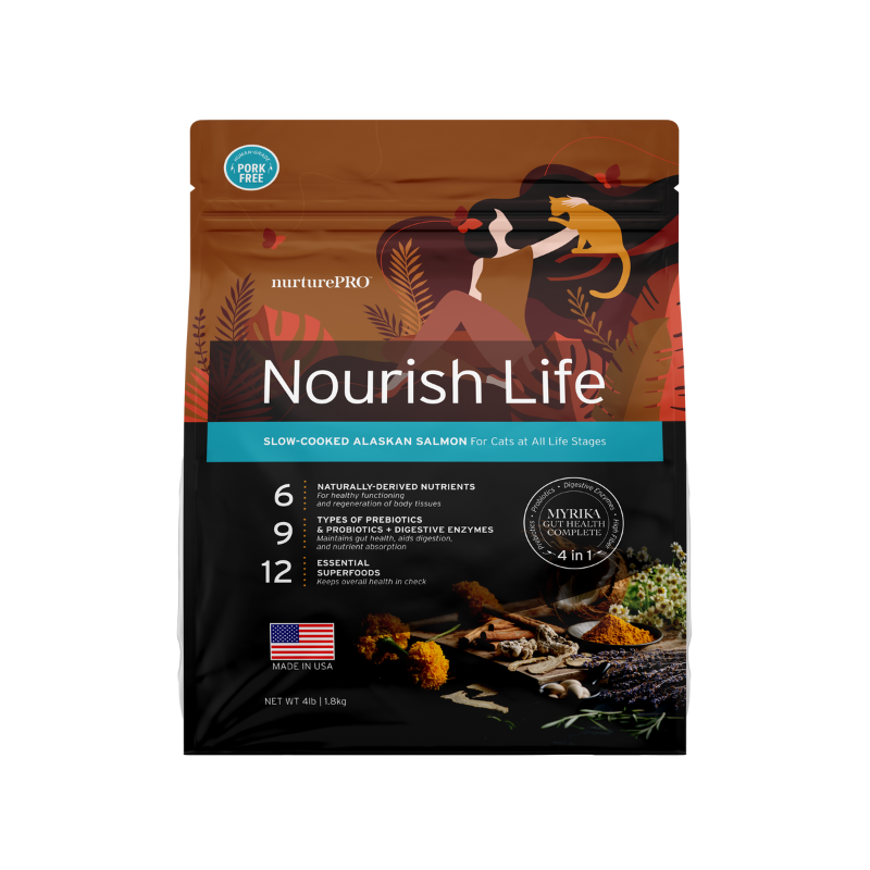 Nurture Pro Nourish Life Alaskan Salmon Indoor Kitten & Adult Formula Dry Cat Food [2 Sizes]