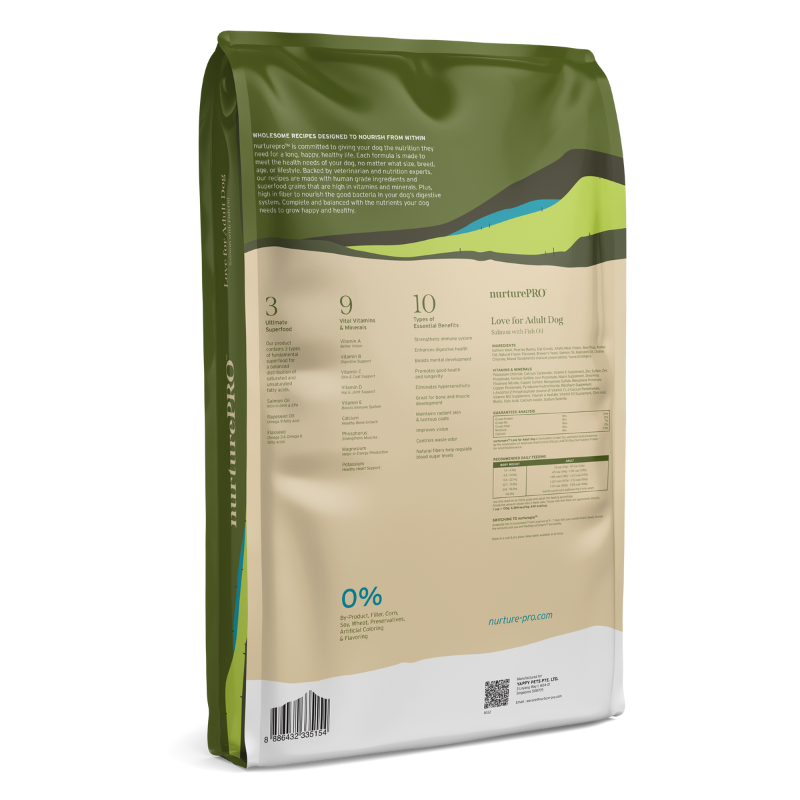 Nurture Pro Salmon With Fish Oil Adult Dry Dog Food [3 Sizes]
