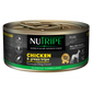 Nutripe Pure Chicken & Green Tripe Dog Food, 95g can with black and green label.