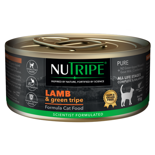 Nutripe Pure Lamb & Green Tripe Cat (Gum-Free) 95g
