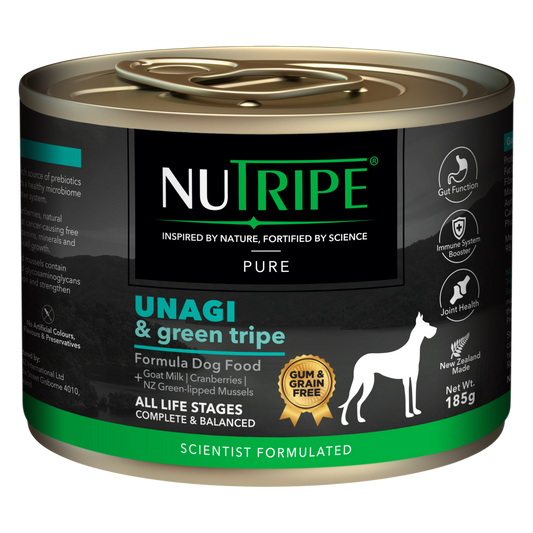 Nutripe Pure Unagi & Green Tripe Dog (Gum-Free)