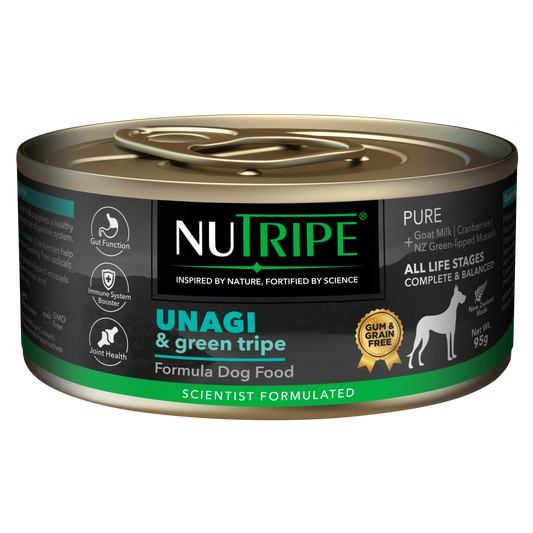 Nutripe Pure Unagi & Green Tripe Dog (Gum-Free)