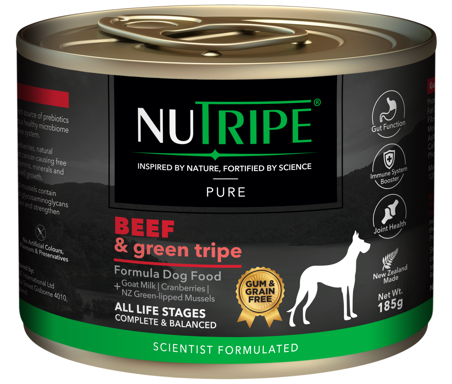 Nutripe Pure Beef & Green Tripe Dog (Gum-Free)