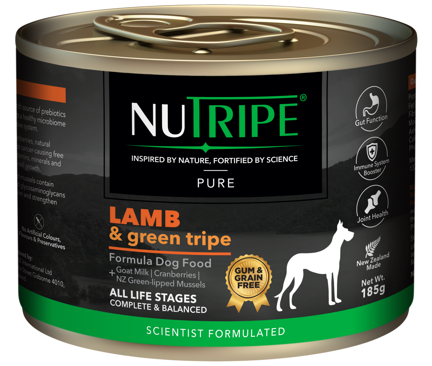 Nutripe Pure Lamb & Green Tripe Dog (Gum-Free)
